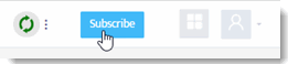 Cursor clicking a blue "Subscribe" button.