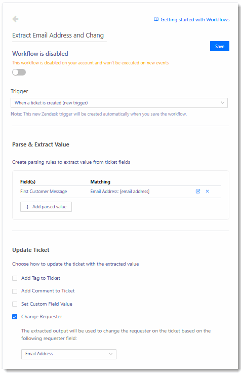 073 Example Workflow Completed Extract Email Address and Change Requester.gif